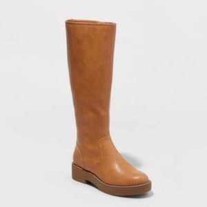 Women's Tricia Tall Dress Boots - Universal Thread TAN SIZE 6